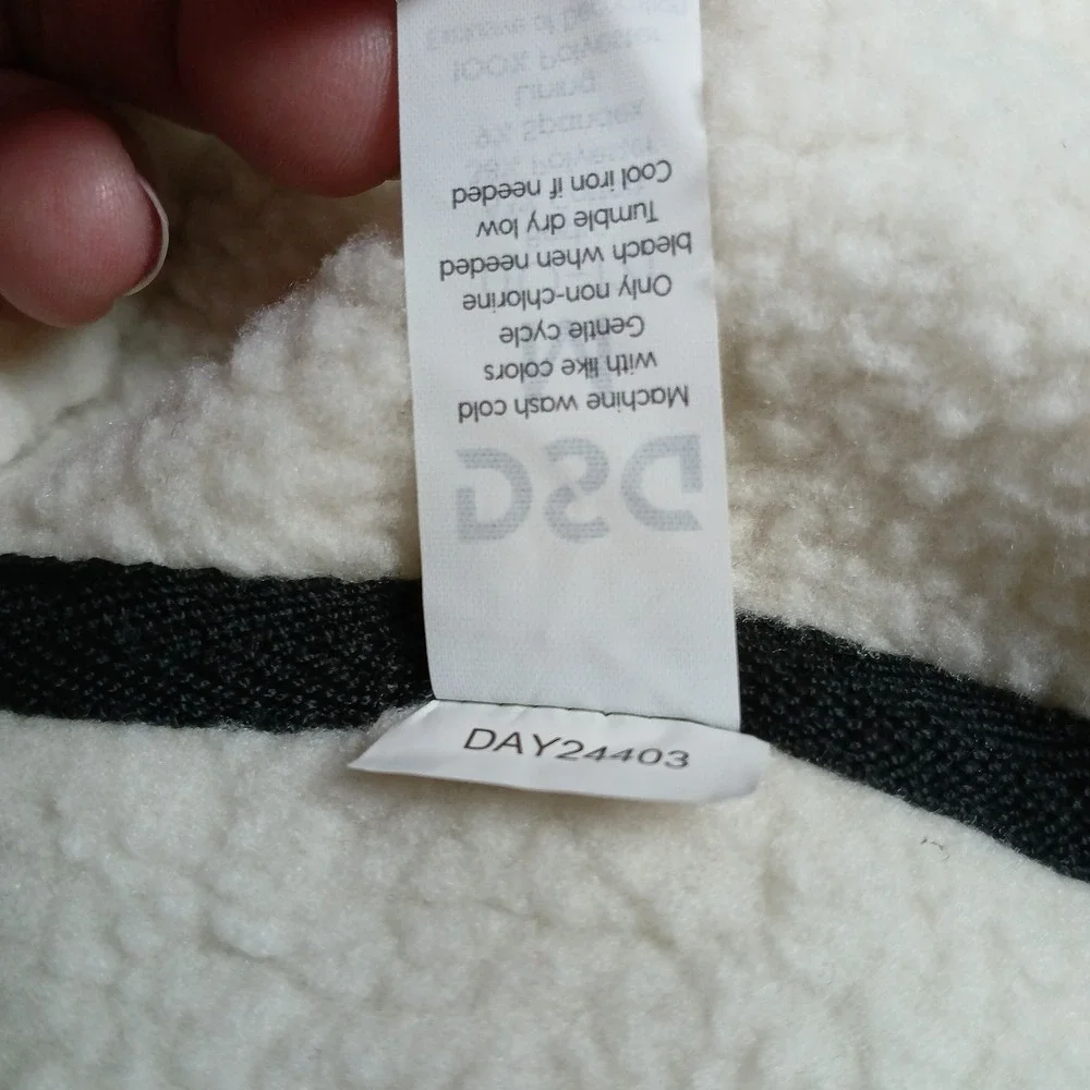 NWT DSG Boys Medium (10-12) Sport Sherpa Jacket Khaki‎ Sand Long Sleeve Full Zip